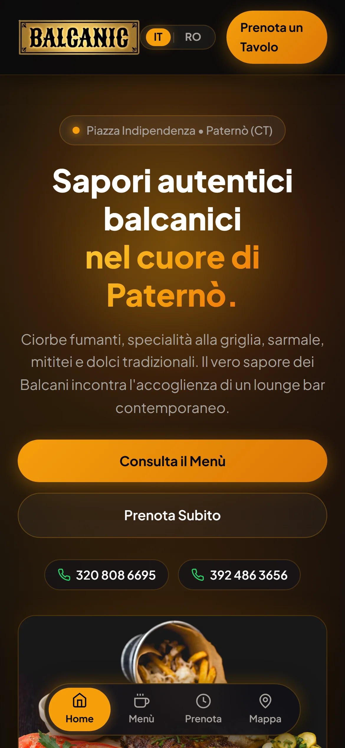 Balcanic: versione da telefono